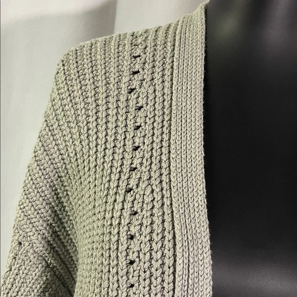 Free People Gray Oversized Chunky Knit Nightingale Cardigan - Picture 6 of 16